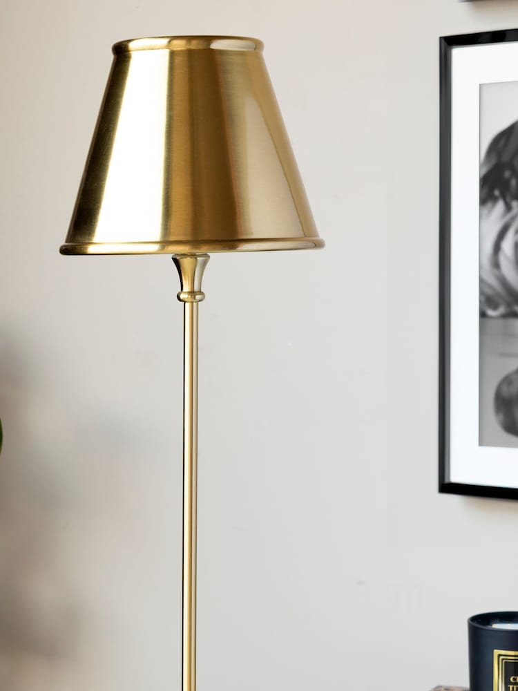 Rockett St George Warm Brass Slim Table Lamp - Image 2 of 4