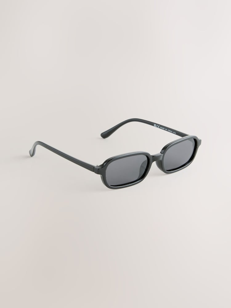 Black Rectangle Sunglasses - Image 1 of 3