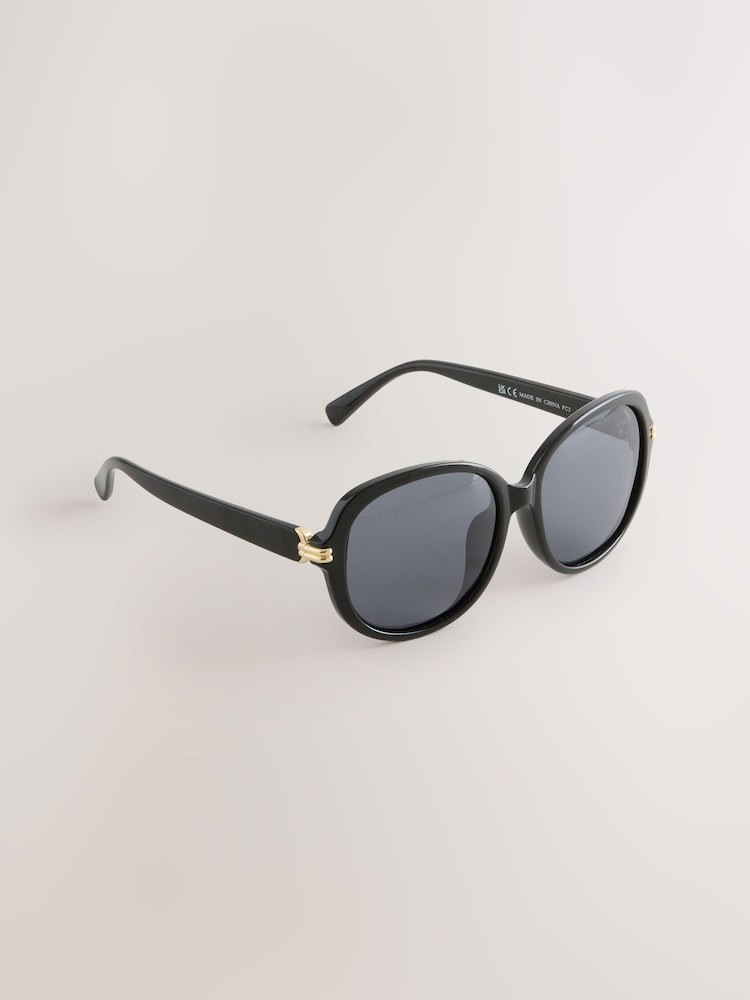 أسود - نظارة شمسية مربعة - صورة 1 من 3