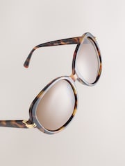 Tortoiseshell Brown Square Sunglasses - Image 3 of 3
