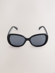 Black Square Wrap Sunglasses - Image 2 of 3