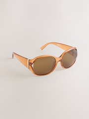 Orange Wrap Around Sunglasses - Image 1 of 3