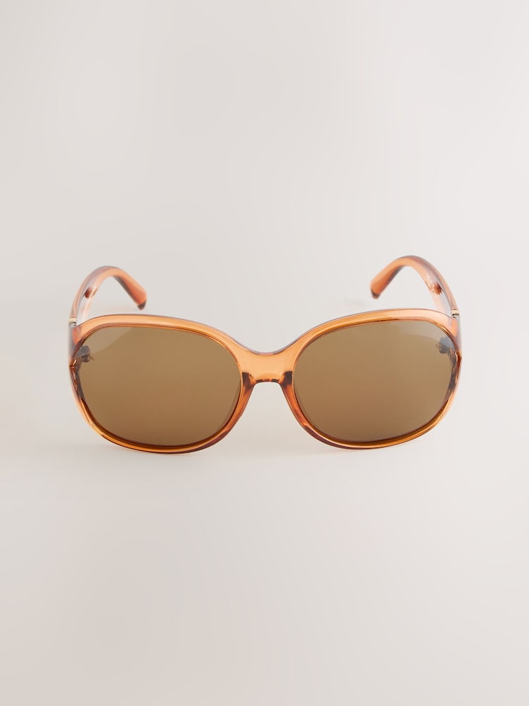 Orange Wrap Around Sunglasses - Image 2 of 3