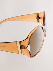 Orange Wrap Around Sunglasses - Image 3 of 3