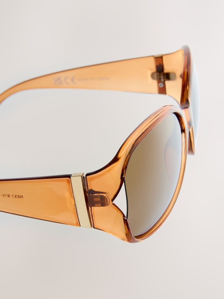 Orange Wrap Around Sunglasses - Image 3 of 3