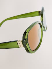 Green Square Wrap Sunglasses - Image 3 of 3