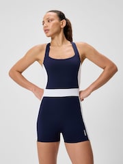 Speedo Blue Colorblock Legsuit - Image 1 of 6