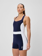 Speedo Blue Colorblock Legsuit - Image 2 of 6