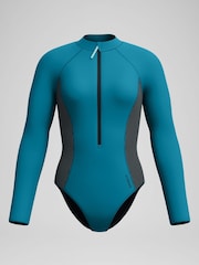 Speedo Blue Scuba Flex Long Sleeve Zip Swimsuit - Image 5 of 5