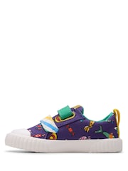 Clarks Purple Toddler Roald Dahl Foxing Mix Canvas Shoes - Image 3 of 7