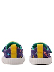 Clarks Purple Toddler Roald Dahl Foxing Mix Canvas Shoes - Image 6 of 7