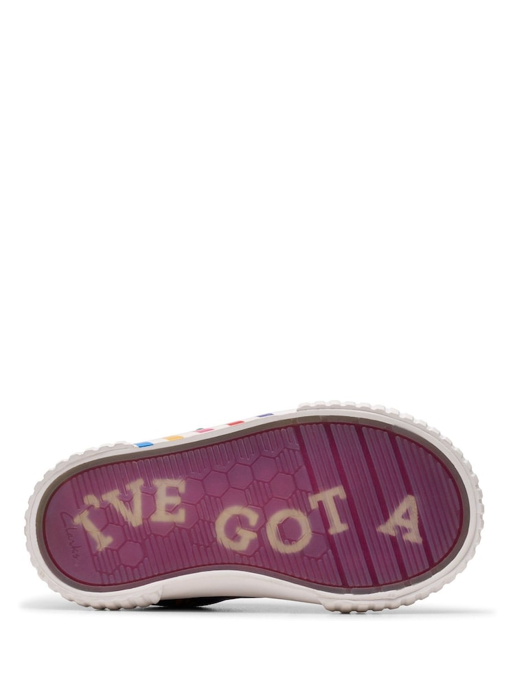 Clarks Purple Toddler Roald Dahl Foxing Mix Canvas Shoes - Image 7 of 7