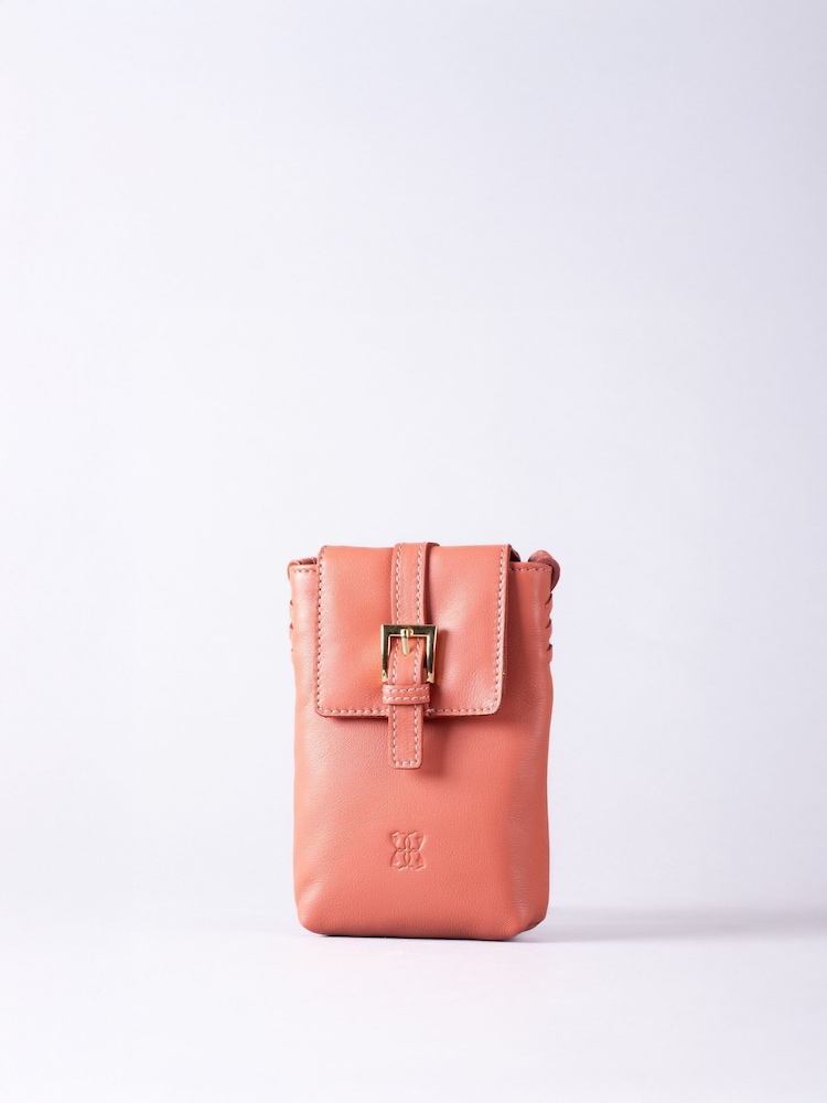 Bolsa transversal para telefone Lakeland Leather Tranly - Imagem 1 de 9