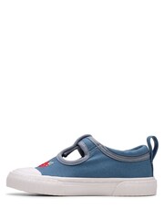 Clarks Blue Toddler Foxing Berry Canvas Shoes - Image 2 of 7