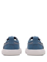 Clarks Blue Toddler Foxing Berry Print Canvas Shoes - Image 6 of 7