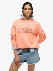 Superdry Sport Luxe Loose Crew Sweatshirt - Imagem 1 de 6