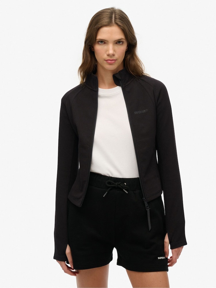 Superdry Black Active Tech Fitted jacket - Image 1 of 6