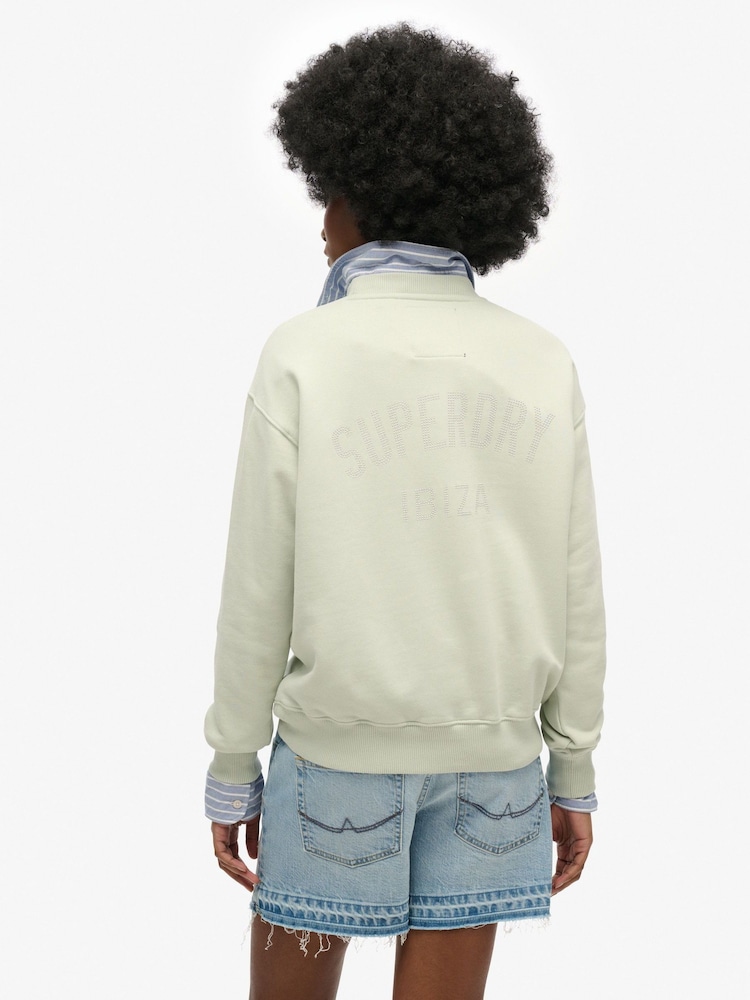 Superdry Sport Luxe Loose Crew Sweatshirt - Imagem 2 de 7