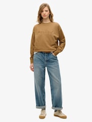 Superdry Loose Embroidered Core Logo Crew Sweatshirt - Imagen 3 de 6