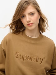 Superdry Loose Embroidered Core Logo Crew Sweatshirt - Imagen 4 de 6