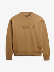 Superdry Loose Embroidered Core Logo Crew Sweatshirt - Imagen 5 de 6