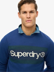 Superdry Relaxed Core Logo Stripe Crew Sweatshirt - Imagem 4 de 6