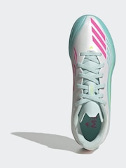 adidas White F50 Messi League Turf Kids Football Boot - Image 11 of 11