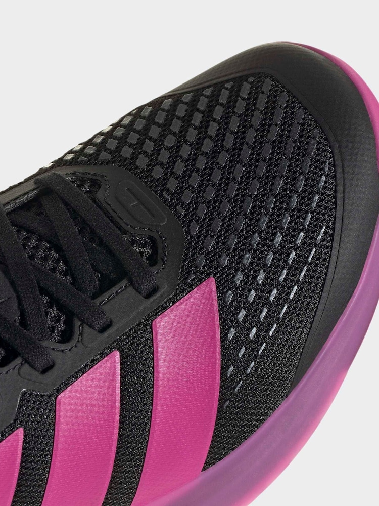 adidas Black Dropset 4 Power Trainers - Image 8 of 8