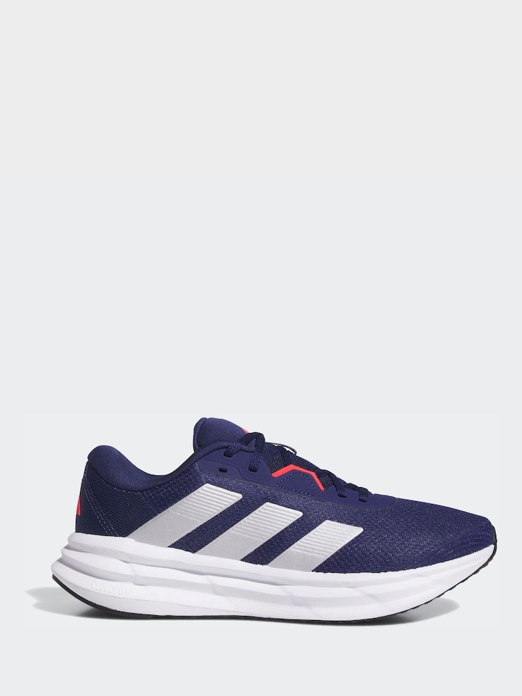 adidas Blue/White Galaxy 7 Running Trainers - Image 1 of 17