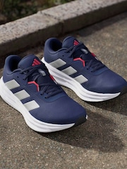 adidas Blue/White Galaxy 7 Running Trainers - Image 10 of 17