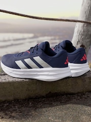 adidas Blue/White Galaxy 7 Running Trainers - Image 11 of 17