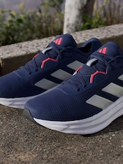 adidas Blue/White Galaxy 7 Running Trainers - Image 12 of 17