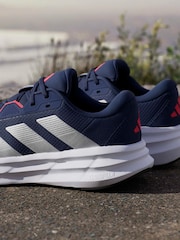 adidas Blue/White Galaxy 7 Running Trainers - Image 17 of 17