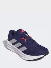 adidas Blue/White Galaxy 7 Running Trainers - Image 3 of 17