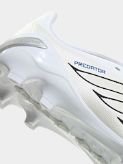 adidas White Predator League Fold-Over Tongue Firm Ground Football Kids Boots - Image 11 of 11