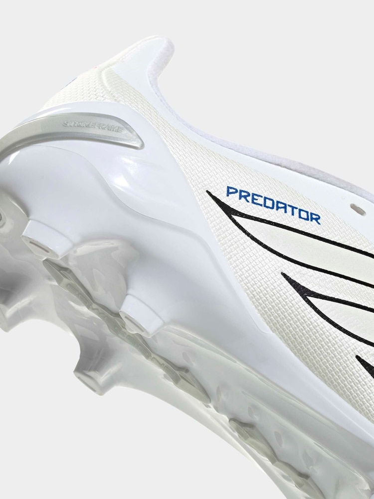 adidas White Predator League Fold-Over Tongue Firm Ground Football Kids Boots - Image 11 of 11 adidas White Predator League Fold-Over Tongue Firm Ground Football Kids Boots - Image 11 of 11