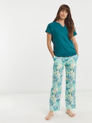 Verde - JD Williams 2 Pack Cotton Pyjamas Set - Imagen 2 de 5