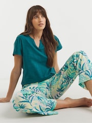 Verde - JD Williams 2 Pack Cotton Pyjamas Set - Imagen 4 de 5