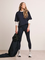 JD Williams Blue Premium Athleisure Leggings - Image 1 of 5