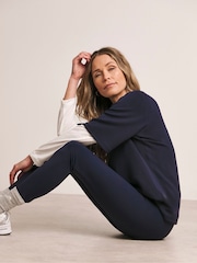 JD Williams Blue Premium Athleisure Leggings - Image 4 of 5