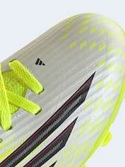 adidas Yellow F50 Club Mid Firm Ground / Multi Ground Kids Football Boots - Image 10 of 11