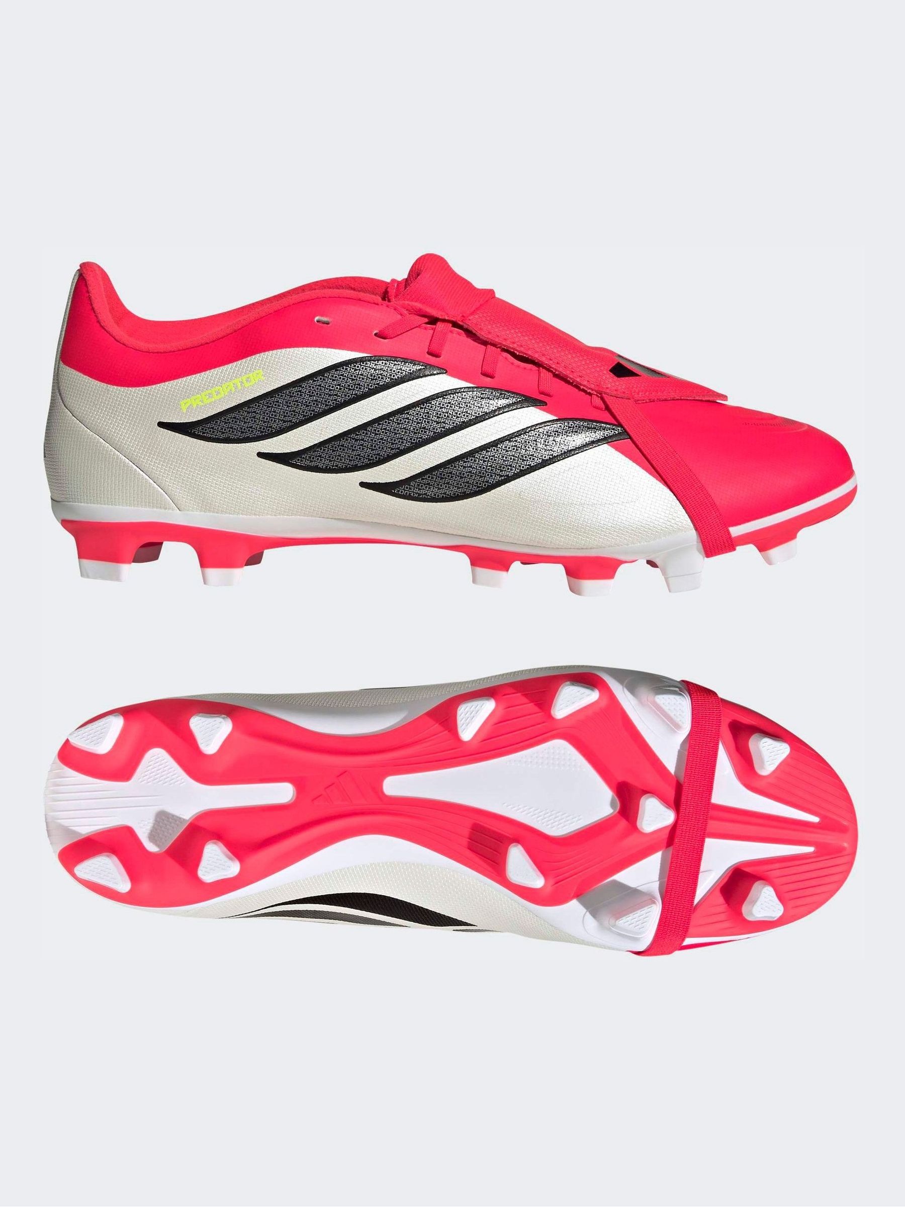 Buy adidas Red Predator Club Fold-Over Tongue Firm Ground/Multi