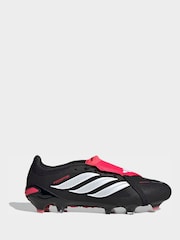 adidas Black Predator Pro Fold-Over Tongue Firm Ground Football Boots - Image 1 of 11