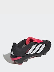 adidas Black Predator Pro Fold-Over Tongue Firm Ground Football Boots - Image 4 of 11