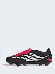 adidas Black Predator Pro Fold-Over Tongue Firm Ground Football Boots - Image 5 of 11