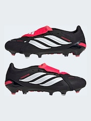adidas Black Predator Pro Fold-Over Tongue Firm Ground Football Boots - Image 6 of 11