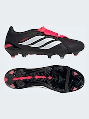 adidas Black Predator Pro Fold-Over Tongue Firm Ground Football Boots - Image 7 of 11
