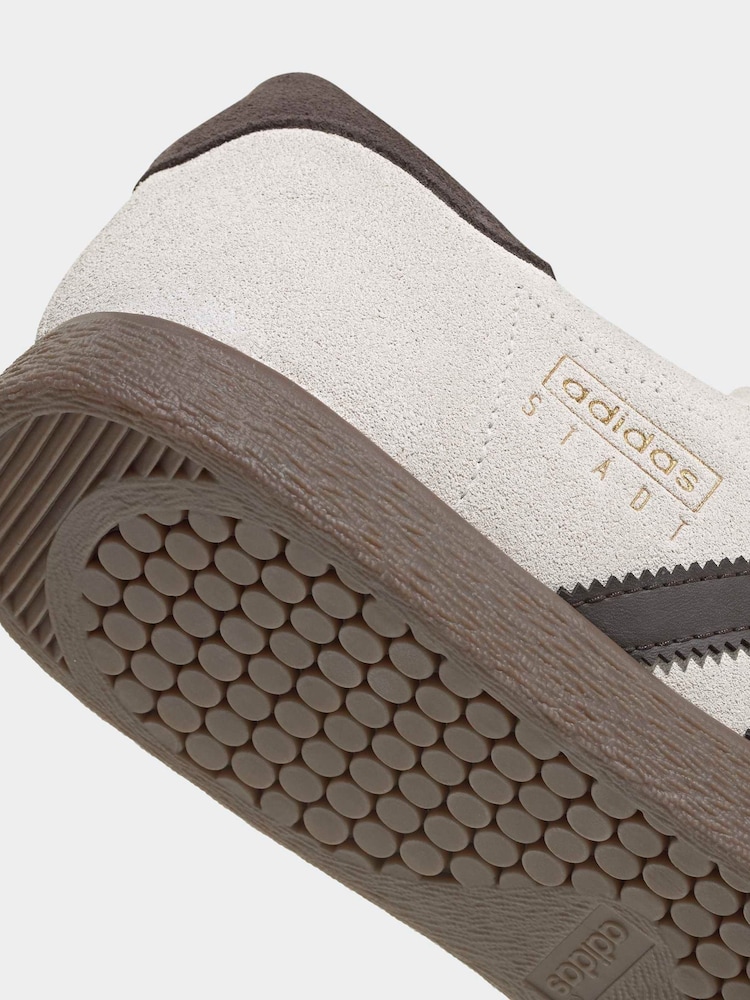 adidas Originals White Stadt Trainers - Image 9 of 9