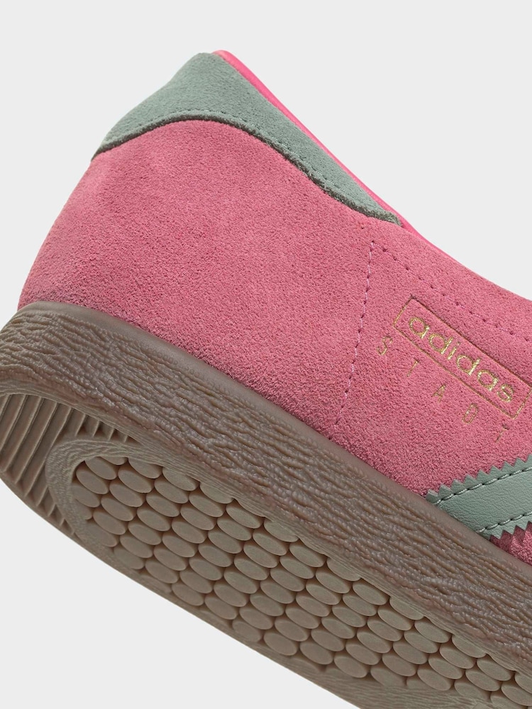 adidas Originals Pink Stadt Trainers - Image 9 of 9