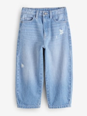 Denim Lightwash Barrel Fit Jeans - Image 1 of 1